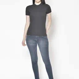 Chemistry Women Solid Cotton Fitted Top-image-60