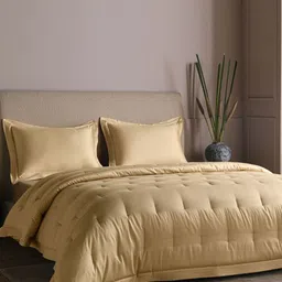 DDecor Beige 4 Piece Double King Cotton Bedding Set-image-50