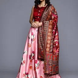Kaizen TEXO FAB Printed Semi-Stitched Lehenga & Unstitched Blouse With Dupatta-picture-7