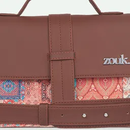 ZOUK Kriti Sanon - Kutch Gamthi Iconic Evening Printed Satchel image 3