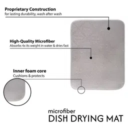 Aura 3-Pcs Grey Embossed Design Floor Mats & Dhurries image 5