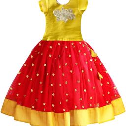 STANWELLS KIDS Girls Embroidered Ready to Wear Lehenga &-picture-43