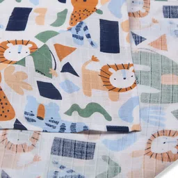 My Milestones Set Of 2 3 In 1 Muslin Swaddle Wrapper image 2