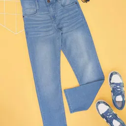 Pantaloons Junior Boys Slim Fit Light Fade Jeans-picture-2