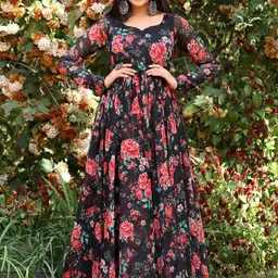 BAESD Women Floral Printed Kurti with Trouser-31