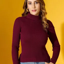 98 Degree North Women Turtle Neck Pullover-picture-2