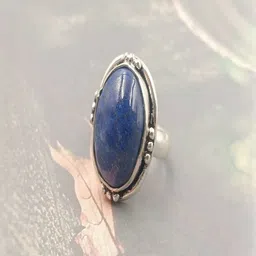 Shrim jewels German Silver Gemestone Studded Oxidised Finger Ring-picture-40