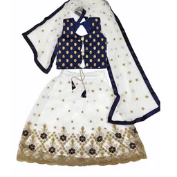 Girls Lehenga Choli with Dupatta Set-image-56