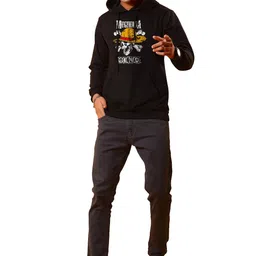 BOMBAE TEES Men Printed Hooded Pullover Sweatshirt-picture-25