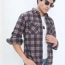 SHOWOFF Men Comfort Tartan Checks Checked Casual Shirt-picture-48