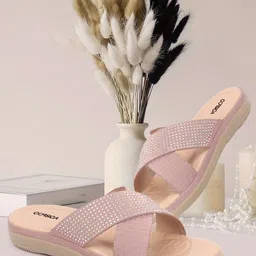 CORSICA Women Embellished Open Toe Flats-9
