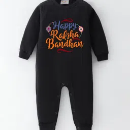 BLUSHES Infants Raksha Bandhan Printed Pure Cotton Romper-image-96