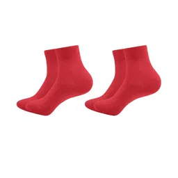 MUKHAKSH Red Cotton Socks-picture-16