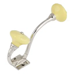 IndianShelf Yellow Ceramic Wheel Wall Hangers Key Hooks-image-85