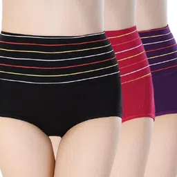 SHREE GANESH FASHION Women Pack Of 3 Cotton High-Rise Hipster Briefs-image-79