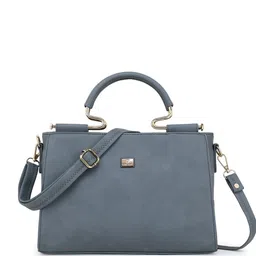 EVEDA PU Structured Satchel with Quilted-12