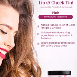 Pratha Matte Finish Lip & Cheek Tint For Glow & Radiance With Niacinamide - Pink image 4