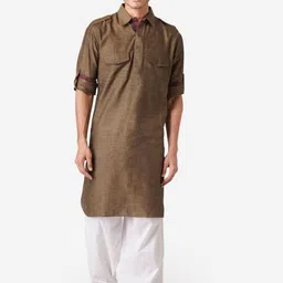 ZOIS Men Flared Sleeves Kurta-image-78