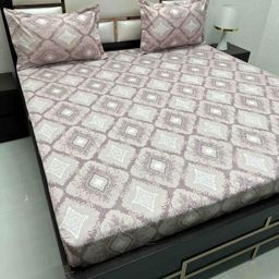 Pure Decor Royal Passion Purple Ethnic Motifs Cotton Queen Bedsheet Set 2.25 m x 2.56 m-image-17