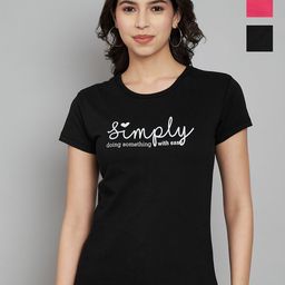 Trend Level Women 2 Applique T-shirt-68