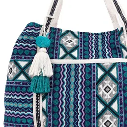 ASTRID Textured Bucket Shoulder Bag with Tasselled image 5