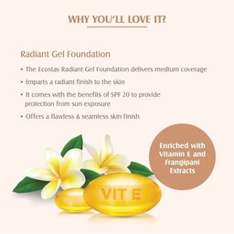 LOTUS Make-up Ecostay Radiant Medium Coverage Gel Foundation - 30 ml - Vanilla RG 02 image 4