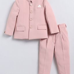 LITTLE COLLARS Boys Mandarin Collar Jodhpuri Bandhgala 2-Piece Suit-image-70