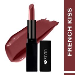 7EVEN Satin HD Creamy Glossy Lipstick - 4.8 g - Shade - French Kiss - 92-34