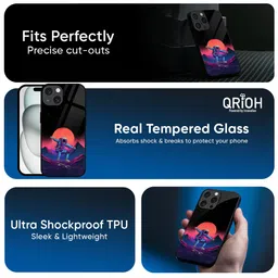 QRIOH Abstract Printed iPhone 16 Pro Back Case Mobile Accessories image 5