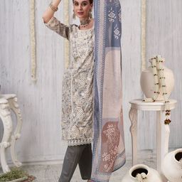 Anouk Women Floral Printed Regular Pure Cotton Kurta with Trousers & Dupatta-image-72