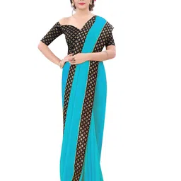 Flip The Style Women Zari Pure Georgette Saree-image-64
