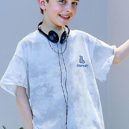 FOREVER FRIDAY Boys Abstract Printed Round Neck Cotton T-shirt-image-89