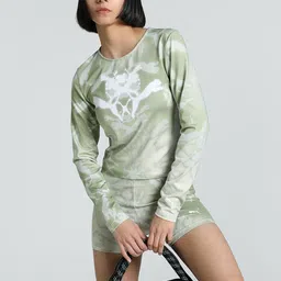 Puma Women Dare To Printed Slim Fit Long Sleeve T-Shirt-image-48