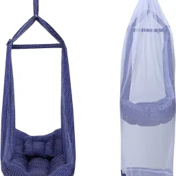 infant baby cradle with mosquito net, separator, spring and pillow-28