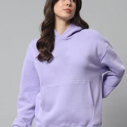 Mast & Harbour Women Hooded Anti Odour Oversized Pullover Sweatshirt-image-88