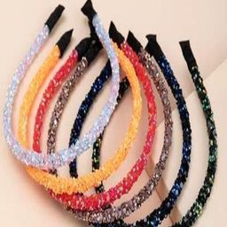 DN ENTERPRISES Women Set Of 6 Glitter Hair Sparkle Skinny Headband Hairband-image-17