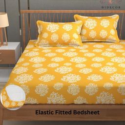HIDECOR Floral Superfine King Bedsheets-image-25