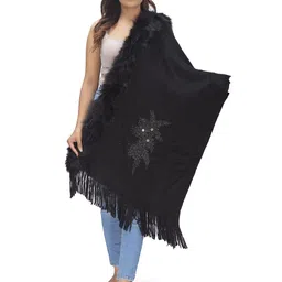 Manra Women Floral Woven Design Shawl-picture-3