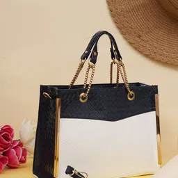 FABBHUE Textured Structured Handheld Bag image 1