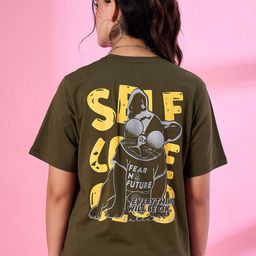 CUPID Women Printed Drop-Shoulder Sleeves T-shirt-image-32