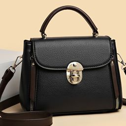 CORSICA Women Textured Structured Leather Satchel Bag-image-16