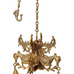Exotic India Brass Peacock Hanging Bells-image-34