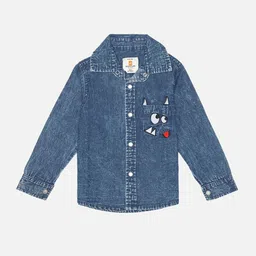 Bodycare Boys Denim Spread Collar Shirt-picture-17