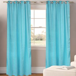 Dekor World Multicoloured Set of 2 Sheer Door Curtain-54