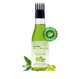 KEYOZA Ayurvedam Amla & Bhingraj Hair Oil For Silky And Shiny Hair - 100 ml-image-91
