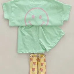 LULU & SKY Girls Printed T-shirt with Shorts-picture-41