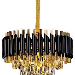 Baslash Black & Gold-Toned Textured Quirky Ceiling Lamp-16