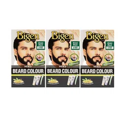 Bigen Set Of 3 Beard Colour- Brown Black- B102- 40g Each-15