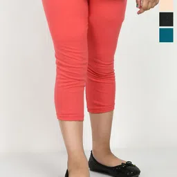 BAESD Girls Pack of 4 Solid Capris-image-81