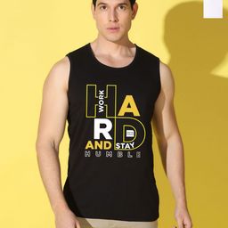 WOOSTRO Men Pack Of 2 Typography Printed Scoop Neck Cotton Slim Fit T-shirts-image-68